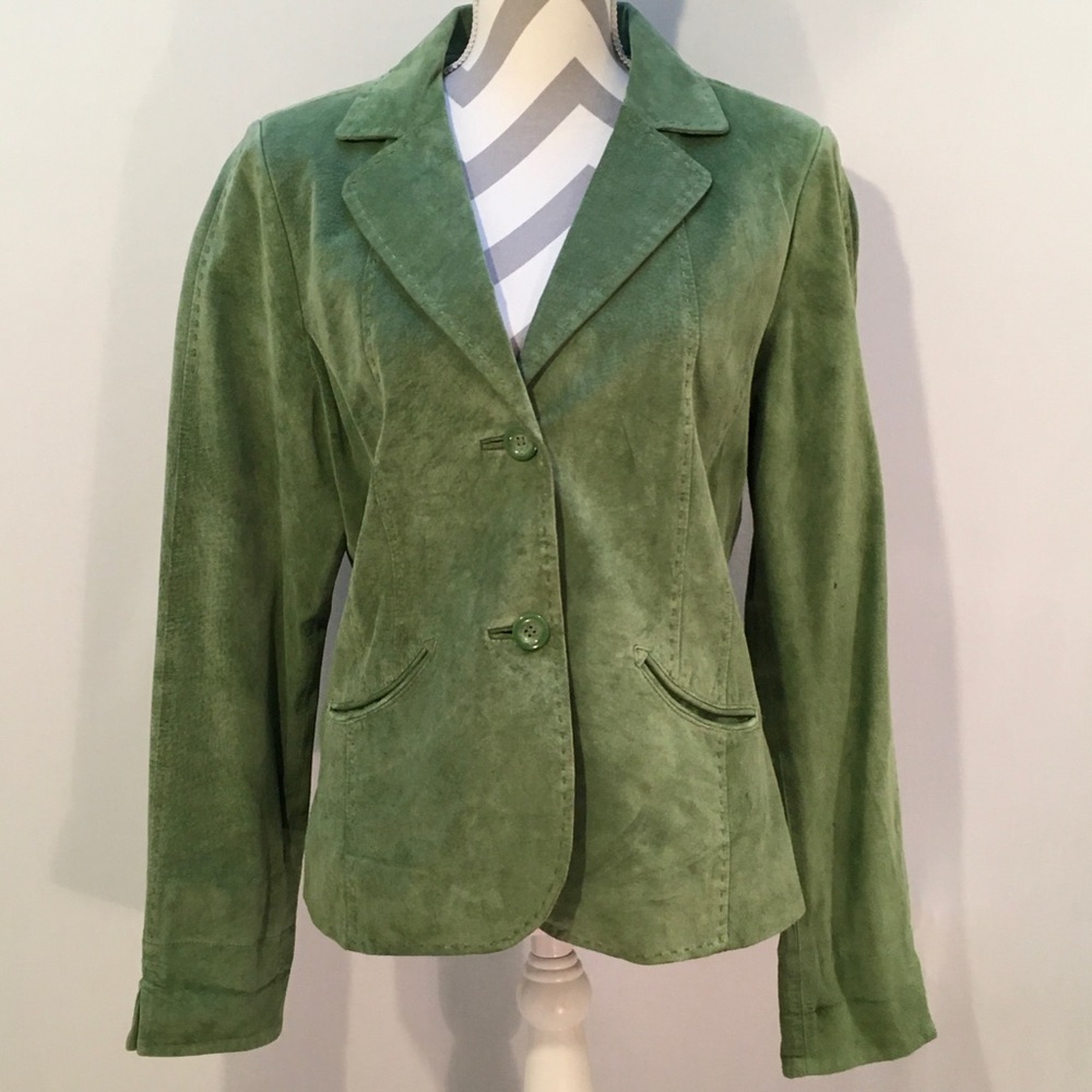 Provence d’amour Green Suede Jacket